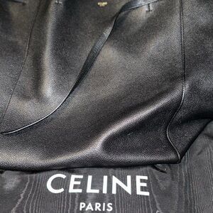 Celine Black Leather Tote